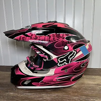 Thh Tx-12 Small Motorcycle Mx Full Face Dot Helmet With Fox Goggles! • $45