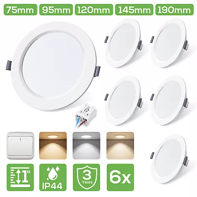 LED Ceiling Light Recessed Ultra Slim Panel Down Lights Round Bathroom Spot Lamp • £121.60