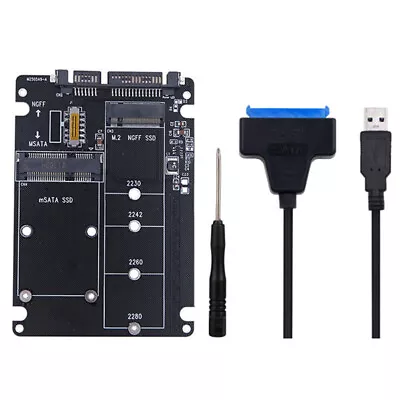 M2 USB Adapter M.2 NGFF To SATA Adapter MSATA To USB SATA 3.0 Converter Exter_ff • $7.74