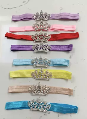 Pearl Crown Shimmery Gem Headbands Tiara Baby/Girls  • £1.75