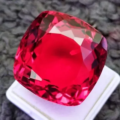 104.80 Cts Beautiful Red Topaz Cushion Cut Brazilian Loose Gemstone • $6.45