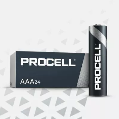 DURACELL Procell PC2400 Industrial Grade AAA Alkaline Battery Pack Of 24  • $26.95