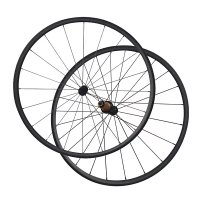 $388.99 • Buy 700C 24mm Deepth Carbon Fiber Road Bike Wheels With Bitex RAR10 V-brake Hub