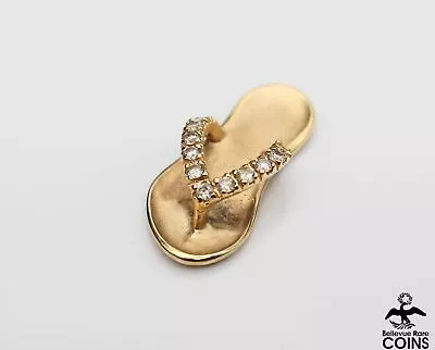 Na Hoku 14k Yellow Gold 0.13 CTW Diamond Sandal Pendant • $132.50