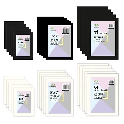 [Set Of 5] Photo Picture Frame 4 X6 /5 X7 /8 X10 / A4 Certificate Styrene Frames • £9.29