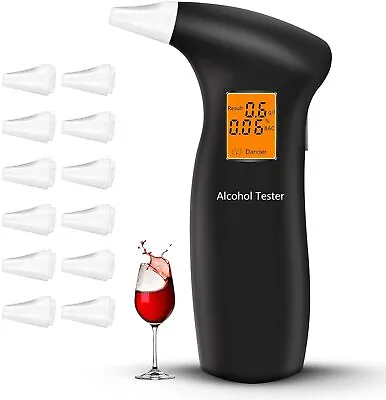 £9.90 • Buy Police LCD Digital Breath Alcohol Analyzer Tester Breathalyzer Test Detector UK