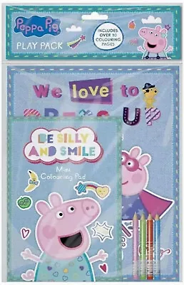 Peppa Pig George Play Pack A4 Colouring Book & A5 Pad With Colour Pencils • £1.99