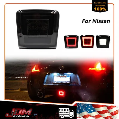 For 2009-up Nissan 370Z White/Red LED Rear Fog Light Reverse Brake Lamp 3 IN 1 • $39.99