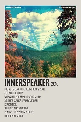 Tame Impala Innerspeaker A3 Print Poster Album Wall Art Decor CD. • £15.99