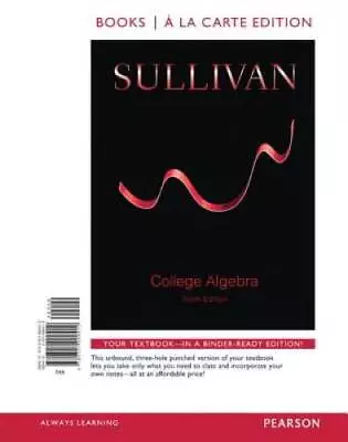 College Algebra Books A La Carte Edition Plus NEW MyMathLab -- Access Ca - GOOD • $15.95