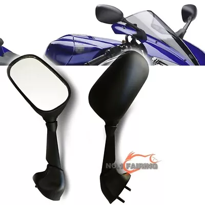 Fit Yamaha YZF R1 2007-2008 Black Pair Rearview Mirrors For YZF R6 2006-2007  • $26.55