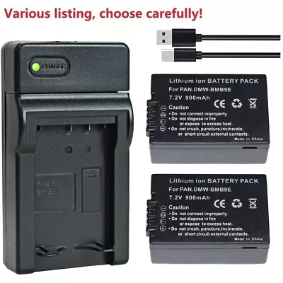 DMW-BMB9 BMB9GK BMB9PP Battery Or Charger For Panasonic Lumix DC-FZ82 DC-FZ80 • £37.52