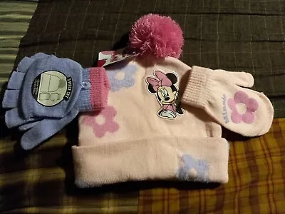 Minnie Mouse Hat And Gloves Set Children  • $13
