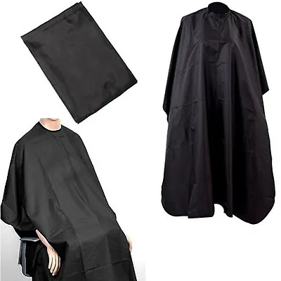 Barbers Hair Cut/cutting Hairdressing Hairdressers Salon Barber Gown Cape Black • £2.89