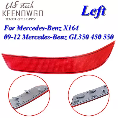 Left Bumper Reflector Fit For Mercedes-Benz GL-Class GL350 GL450 GL550 09-12 • $22.99