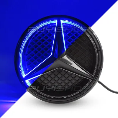 Blue Led Front Grill Emblem Star Light For Mercedes Benz Twist Type 7.17  Black • $44.09