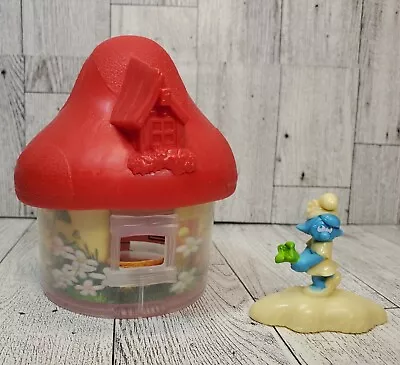 2017 McDonalds Happy Meal Smurfette Figure And Red House Peyo Toy  • $7.50