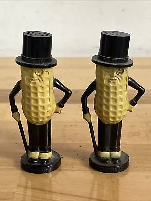 Vintage Mr. Peanut Planters Salt & Pepper Shakers Set - Plastic • $12.99