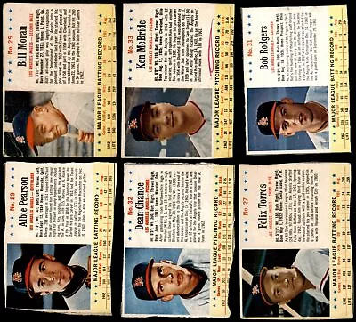 1963 Post Cereal Los Angeles Angels Near Team Set 1.5 - FAIR (6 / 11 Cards) • $32