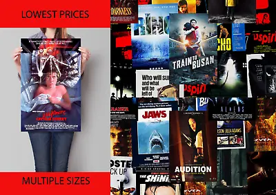 Fully Laminated Horror Movie Film 2000's Posters Prints Wall Art  A1 A2 A5 • £1.75