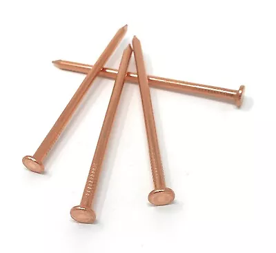 - 3.5 Inch Copper Nails Pack Of 22 - Pure Copper Nail Spikes USA Made - Solid Re • $24