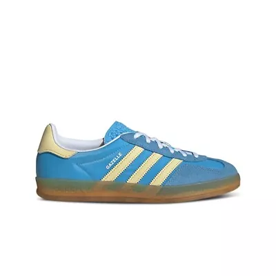 Adidas Originals Gazelle Indoor (BLUE BURST/YELLOW/WHITE) Women's Shoes IE2960 • $99.99