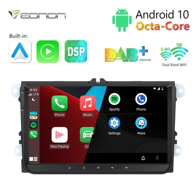 $199.99 • Buy 9  Android 10 For VW Golf 5 6 Passat Tiguan Jetta EOS Car Stereo GPS DSP CarPlay