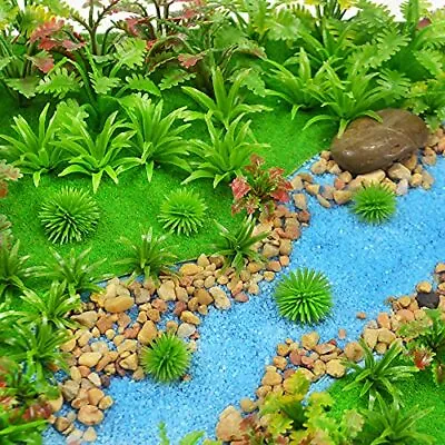 100Pcs Model Trees Miniature Plants Fairy Garden Trees Model Scenery Artificial • $17.30