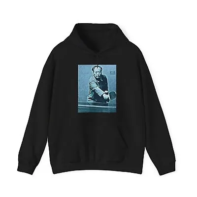 Mao Ping Pong Graphic Print Long Sleeve Unisex Heavy Blend Hooded Art Sweatshirt • $27.02