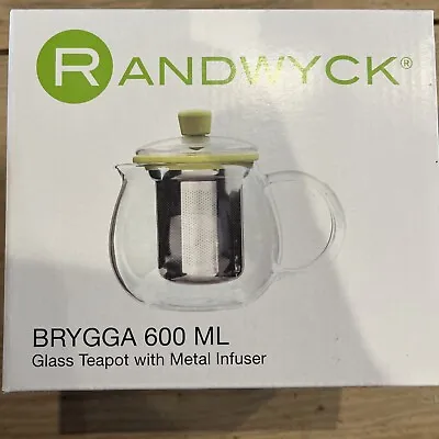 Randwyck 'Brygga' 600ml /3-cup Round Glass Teapot With Metal Infuser • £8.99