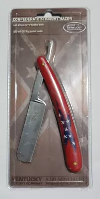 Vtg Kentucky Cutlery Confederate Straight Razor 7/8 W 71001 Stainless Steel • $18.88
