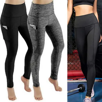 £7.99 • Buy Women Anti-Cellulite High Waist Yoga Pants Gym Leggings Tik Tok Elastic Trousers