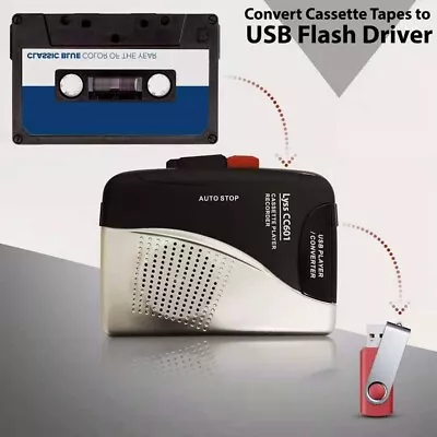 Lyss Cassette Tape Player And Converter To Mp3 USB No Pc Or Software Needed • $28.50