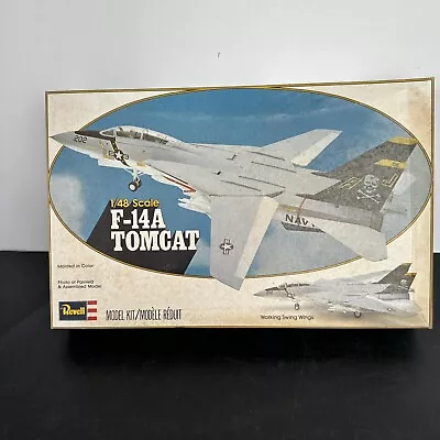 Vintage 1980 Revell 1/48 Scale F-14A  Model Kit H-291 Brand New Open Box • $37.95