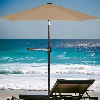 6 Ft Outdoor Patio Umbrella Easy Open/Close Crank And Push Button Tilt... • $43.20