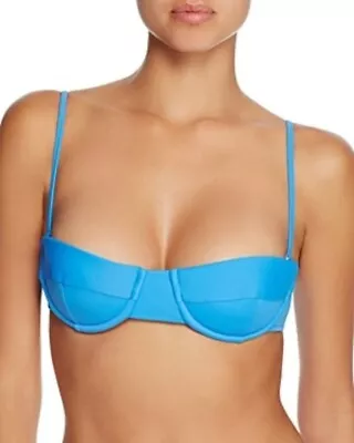 Milly 262776 Women Maxime Underwire Bikini Top Swimwear Sky Size Medium • $93.50