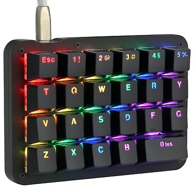 23 Keys Mechanical Keyboard Portable Gaming Keypad RGB LED Backlit Red Switches • $79.99