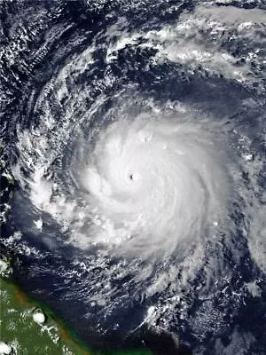 Hurricane Hugo Cyclone Eye Glossy Poster Picture Banner Print Photo 7724 • $14.99