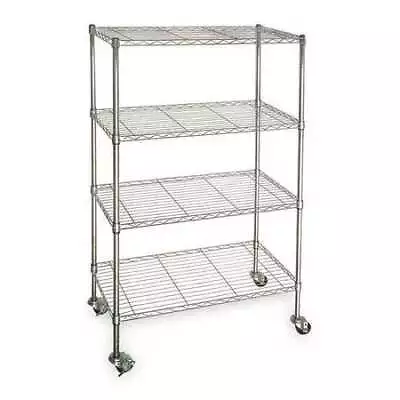 Zoro Select 3Tpa3 Wire Cart 4 ShelfChrome36X18x67 In. • $130.99