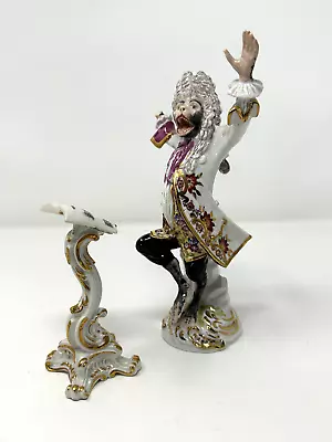 RARE 2 PIECE SET - Antique Meissen Monkey Band Figurine - Conductor • $250