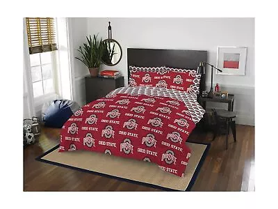 Northwest NCAA Unisex-Adult Bed In A Bag Set Ohio State Buckeyes Queen Rotary • $150.31