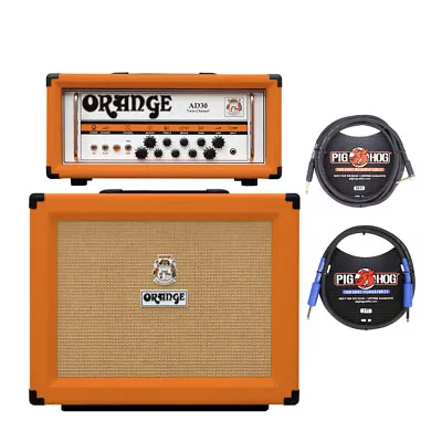 $2149 • Buy Orange Amps AD30HTC 30W Tube Amp Head With 60W 1x12 In Cabinet And Cables