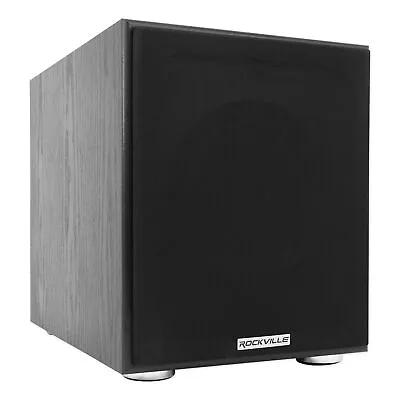 Rockville Rock Shaker 8  Inch Black 400w Powered Home Theater Subwoofer Sub • $119.95
