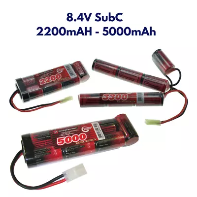 8.4V SubC SC Premium Racing RC NiMh Battery Pack+Custom Connector- 2200-5000mAh • £24.60