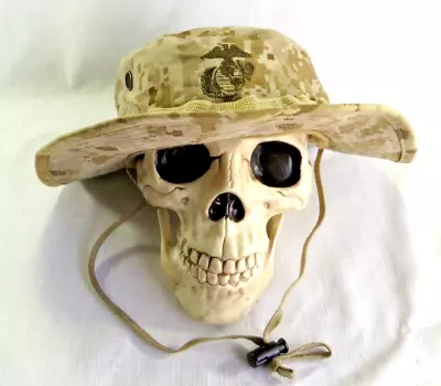 U.S. Marine Corps Military Issue Desert Marpat Boonie Field Cover Hat Cap Small • $7.99