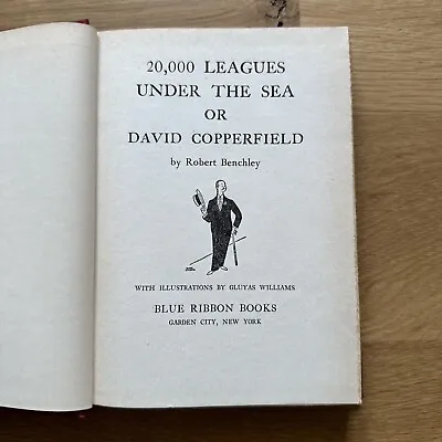 20000 Leagues Under The Sea Or David Copperfield By Robert Benchley 1946 • £12.14