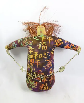 Kelly Hewitt Jan Angel 2003 Whimsical Folk Art Doll Wall Sculpture Mixed Media • $39.99