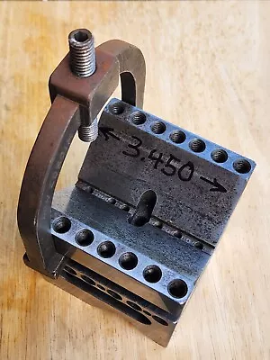 $64.27 • Buy Large Custom Journeyman Made V-Block With Multiple Vees, Clamp And Tapped Holes