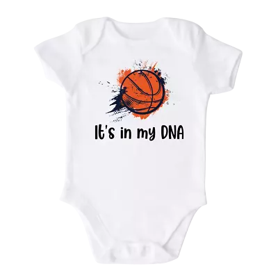 It's In My DNA Baby Onesie® Basketball Kids Shirt Sport Outfit Bodysuit • $15.99