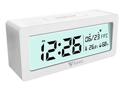 £17.49 • Buy Precision AP061 Radio Controlled Digital Alarm Clock Night Light Snooze White